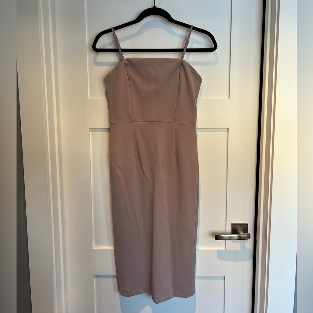 Dusty lilac midi dress